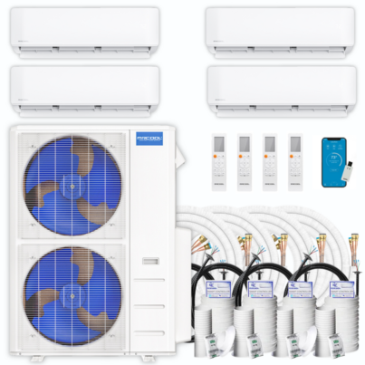 MRCOOL-DIYMiniSplit-4Zone-withLineSets-WallMountAH-48KC-Prem